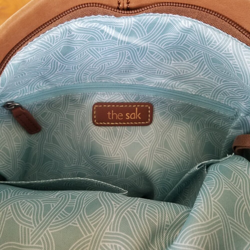 The Sak Ashland Leather Bucket Hobo Crossbody Bag – Tobacco Brown